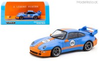 TC-T64TL054BO Tarmac Porsche 911 (993) Remastered by Gunther Werks, blue/orange