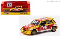 TC-T64TL061-85TDC27 Tarmac 1985 Renault 5 Maxi Turbo #27 yellow/red