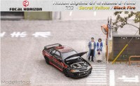 FH013 Focal Horizon 1/64 Nissan GTR-R32 with opening hood, black/red