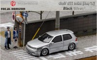 FH028 Focal Horizon 1/64 1/64 Volkswagen VW Golf MK4 with opening hood, silver