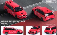 in64-EVO9W-RARE INNO64 1995 Mitsubishi Lancer Evo IX Wagon Ralliart, rot