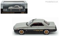 in64-R30-SLBL INNO64 Nissan Skyline 2000 RS-X Turbo (DR30) silber/schwarz