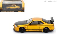 in64-R34TS-MDX24 INNO64 Nissan Skyline GT-R (R34) Top Secret, gold-black