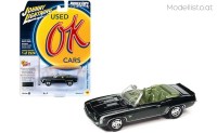 jlsp335A 1/64 Johnny Lightning 1969 Chevy Camaro RS/SS Convertible, fathom green poly 