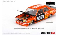 1/64 Kaido House (MiniGT) Datsun 510 Pro Street orange/schwarz (KHMG004)