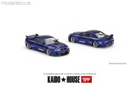 KHMG089 MiniGT Nissan Skyline GT-R (R33) Kaido Works V2, met blue