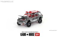 KHMG121 MiniGT 1969 Datsun 510 Wagon Kaido Offroad V1, grey/red