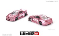 KHMG128 MiniGT Nissan Skyline GT-R (R34) Kaido Racing Factory V1, pink