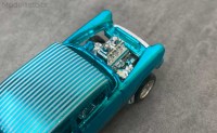 1/64 Hotwheels Custom 1955 Chevy Bel Air Gasser "Spectraflame Blue"